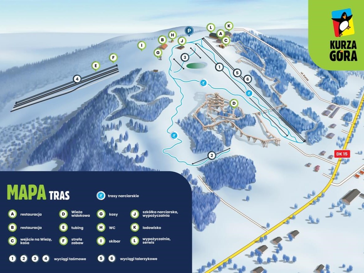 Kurza Góra ośrodek narciarki | Chata Leśna Polana | Narty | Snowboard